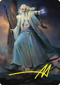 Saruman of Many Colors Art Card (Gold-Stamped Signature)