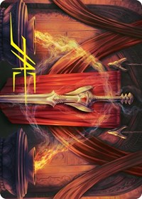 Ramosian Greatsword Art Card (Gold-Stamped Signature)