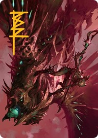 Skyclave Invader Art Card (Gold-Stamped Signature)