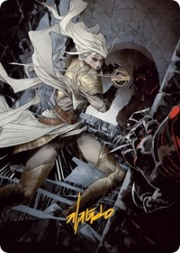 Thalia, Guardian of Thraben Art Card (Gold-Stamped Signature)