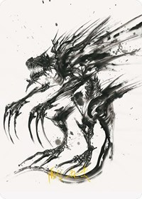 Phyrexian Obliterator Art Card (Gold-Stamped Signature)