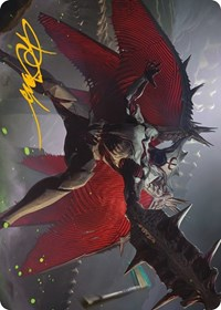 Phyrexian Vindicator Art Card (7/81) (Gold-Stamped Signature)