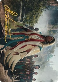 Queen Kayla bin-Kroog Art Card (Gold-Stamped Signature)