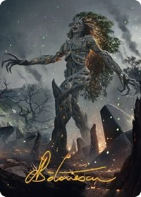 Titania, Gaea Incarnate Art Card (Gold-Stamped Signature)