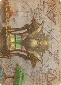 Chromatic Lantern Art Card (Gold-Stamped Signature)
