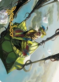 Nael, Avizoa Aeronaut Art Card (Gold-Stamped Signature)