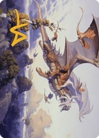 Rith, Liberated Primeval Art Card (Gold-Stamped Signature)