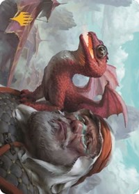 Dragon Whelp Art Card (Gold-Stamped Signature)