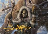 Owlbear Shepherd Art Card (Gold-Stamped Signature)