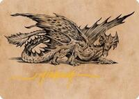Ancient Brass Dragon Art Card (49/81) (Gold-Stamped Signature)