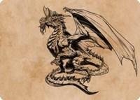 Ancient Silver Dragon Art Card (47/81)