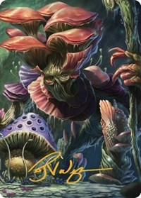Myconid Adult Art Card (Gold-Stamped Signature)