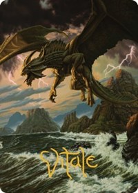 Ancient Bronze Dragon Art Card (3/81) (Gold-Stamped Signature)