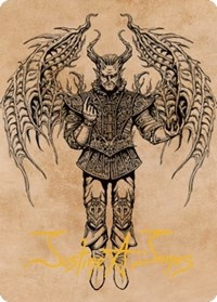 Raphael, Fiendish Savior Art Card (75/81) (Gold-Stamped Signature)