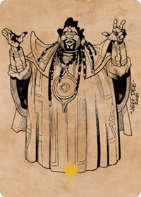 Alaundo the Seer Art Card (Gold-Stamped)