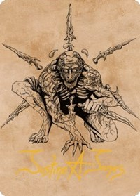Bhaal, Lord of Murder Art Card (Gold-Stamped Signature)