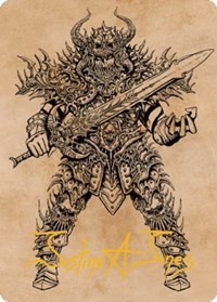 Sarevok, Deathbringer Art Card (Gold-Stamped Signature)