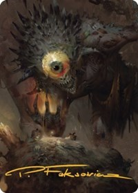 Nothic Art Card (Gold-Stamped Signature)
