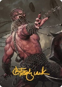 Chain Devil Art Card (Gold-Stamped Signature)