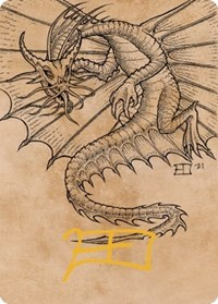 Ancient Gold Dragon Art Card (44/81) (Gold-Stamped Signature)