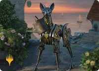Clockwork Fox Art Card (Gold-Stamped)