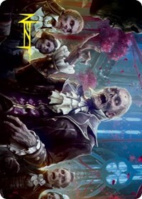 Undead Butler Art Card (Gold-Stamped Signature)