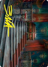 Edgar Markov's Coffin Art Card (Gold-Stamped Signature)