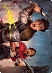 Daybreak Combatants Art Card (Gold-Stamped Signature)