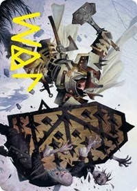 Estwald Shieldbasher Art Card (Gold-Stamped Signature)