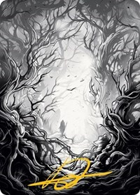 Forest Art Card (81/81) (Gold-Stamped Signature)