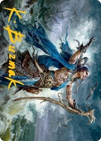 Lier, Disciple of the Drowned Art Card (Gold-Stamped Signature)
