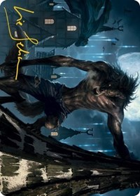 Stalking Predator Art Card (Gold-Stamped Signature)