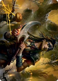 Harvesttide Sentry Art Card (Gold-Stamped Signature)