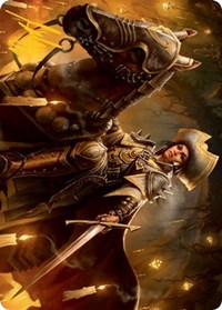 Seasoned Cathar Art Card (Gold-Stamped Signature)