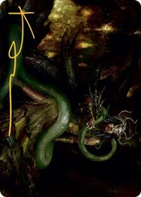 Saryth, the Viper's Fang Art Card (Gold-Stamped Signature)