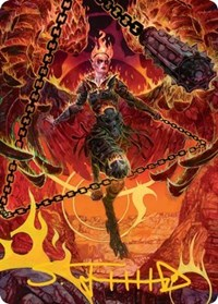 Zariel, Archduke of Avernus Art Card (Gold-Stamped Signature)