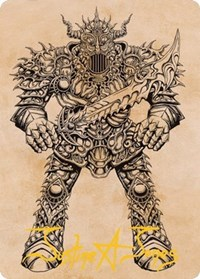 Iron Golem (Showcase) Art Card (Gold-Stamped Signature)