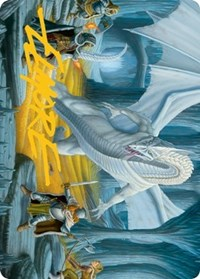 Cave of the Frost Dragon Art Card (Gold-Stamped Signature)