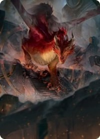 Red Dragon Art Card
