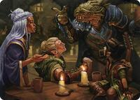 You Meet in a Tavern Art Card