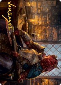 Jaded Sell-Sword Art Card (Gold-Stamped Signature)
