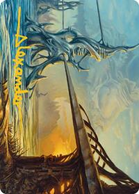 Razortide Bridge Art Card (Gold-Stamped Signature)