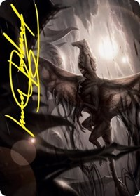 Shadrix Silverquill Art Card (Gold-Stamped Signature)