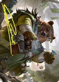 Professor of Zoomancy Art Card (Gold-Stamped Signature)