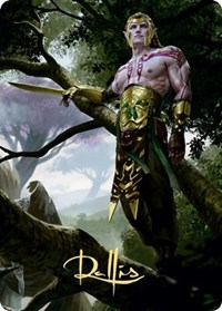 Tyvar Kell Art Card (Gold-Stamped Signature)
