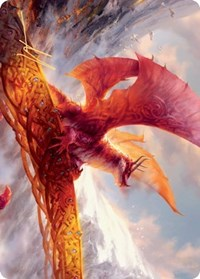 Goldspan Dragon Art Card (Gold-Stamped Signature)