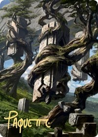 Forest Art Card (20/81) (Gold-Stamped Signature)