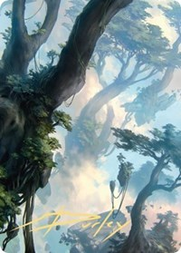 Forest Art Card (19/81) (Gold-Stamped Signature)