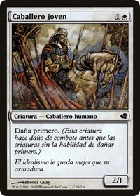 Youthful Knight (Spanish) - "Caballero joven"