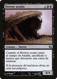 Hidden Horror (Spanish) - "Horror oculto"